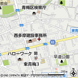 東京都青梅市東青梅3丁目20-4周辺の地図