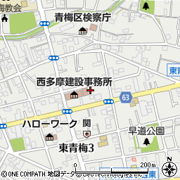 東京都青梅市東青梅3丁目20-3周辺の地図