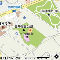 白井市文化会館周辺の地図