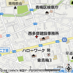 東京都青梅市東青梅3丁目14-9周辺の地図