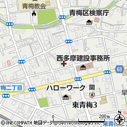 東京都青梅市東青梅3丁目14-3周辺の地図