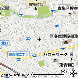 東京都青梅市東青梅3丁目4-23周辺の地図