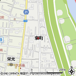 埼玉県三郷市東町105周辺の地図