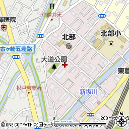 千葉県松戸市根本164周辺の地図