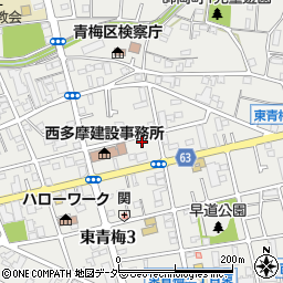 東京都青梅市東青梅3丁目20-5周辺の地図