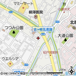 千葉県松戸市古ケ崎70周辺の地図
