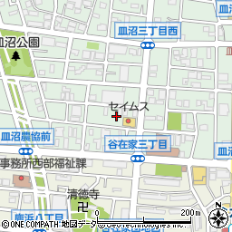 東京都足立区皿沼2丁目周辺の地図