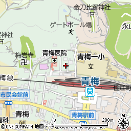東京都青梅市仲町周辺の地図