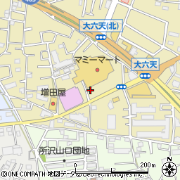 埼玉県所沢市小手指台周辺の地図