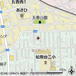 千葉県松戸市松飛台28-5周辺の地図