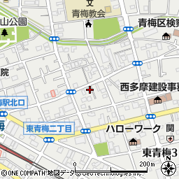 東京都青梅市東青梅3丁目4-4周辺の地図