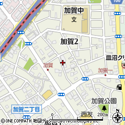 東京都足立区加賀周辺の地図