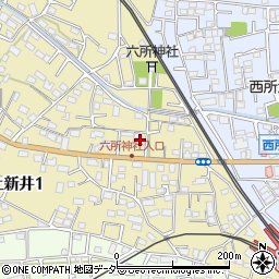 埼玉県所沢市上新井2丁目2周辺の地図