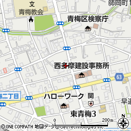 東京都青梅市東青梅3丁目14-6周辺の地図