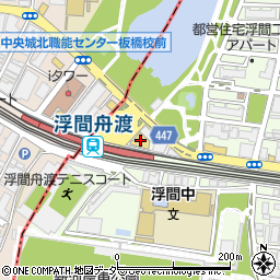 ファミリーマート浮間舟渡駅前店周辺の地図