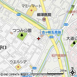 千葉県松戸市古ケ崎72周辺の地図