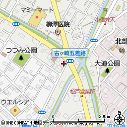 千葉県松戸市古ケ崎69周辺の地図