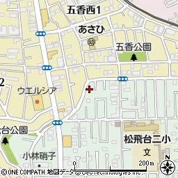 千葉県松戸市松飛台22-2周辺の地図