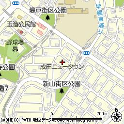 千葉県成田市玉造7丁目18周辺の地図