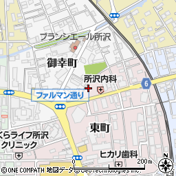 埼玉県所沢市東町22-10周辺の地図