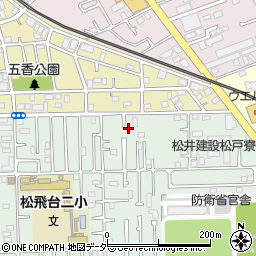 千葉県松戸市松飛台11-5周辺の地図