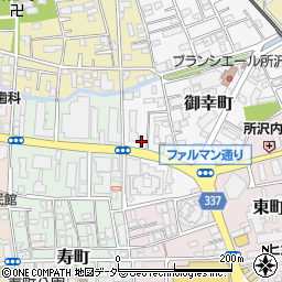 埼玉県所沢市御幸町3-11周辺の地図