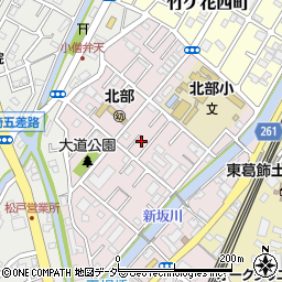 千葉県松戸市根本186-16周辺の地図