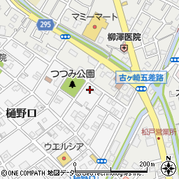 千葉県松戸市樋野口572周辺の地図