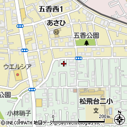 千葉県松戸市松飛台20周辺の地図