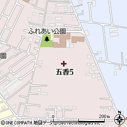 千葉県松戸市五香5丁目周辺の地図