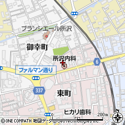 埼玉県所沢市東町22周辺の地図