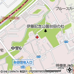 東京都清瀬市中里6丁目周辺の地図