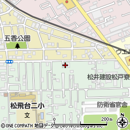 千葉県松戸市松飛台11-4周辺の地図