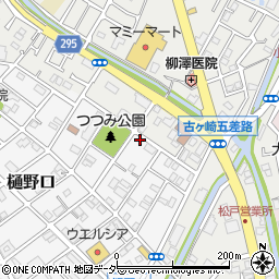 千葉県松戸市樋野口572-3周辺の地図