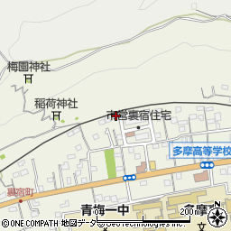 東京都青梅市裏宿町周辺の地図