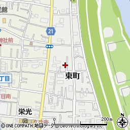 埼玉県三郷市東町90周辺の地図