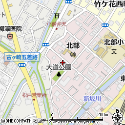 千葉県松戸市根本160周辺の地図