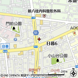 千葉県松戸市日暮6丁目58周辺の地図