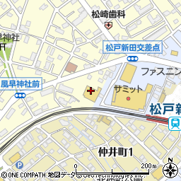 クリエイト薬局　松戸上本郷店周辺の地図
