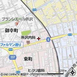 埼玉県所沢市東町23-1周辺の地図