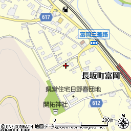 山梨県北杜市長坂町富岡127周辺の地図