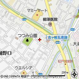 千葉県松戸市古ケ崎74周辺の地図