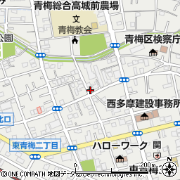 東京都青梅市東青梅3丁目16-67周辺の地図