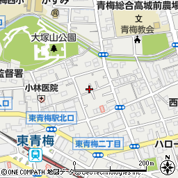 東京都青梅市東青梅2丁目21-38周辺の地図