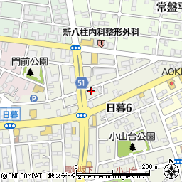千葉県松戸市日暮6丁目51周辺の地図