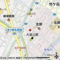 千葉県松戸市根本158周辺の地図
