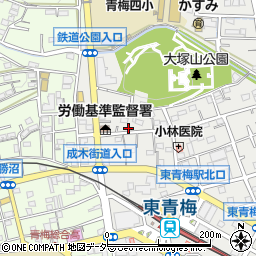 東京都青梅市東青梅2丁目6-26周辺の地図