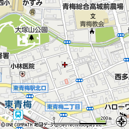 東京都青梅市東青梅2丁目21-6周辺の地図