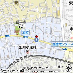 埼玉県所沢市旭町24-18周辺の地図