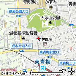 東京都青梅市東青梅2丁目6-12周辺の地図